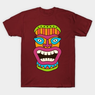 Masks Tribal hawaii T-Shirt